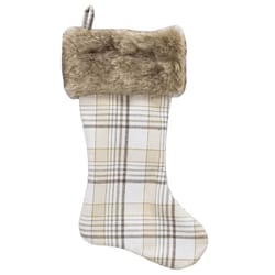 Dyno Plaid Christmas Stocking 20 in.