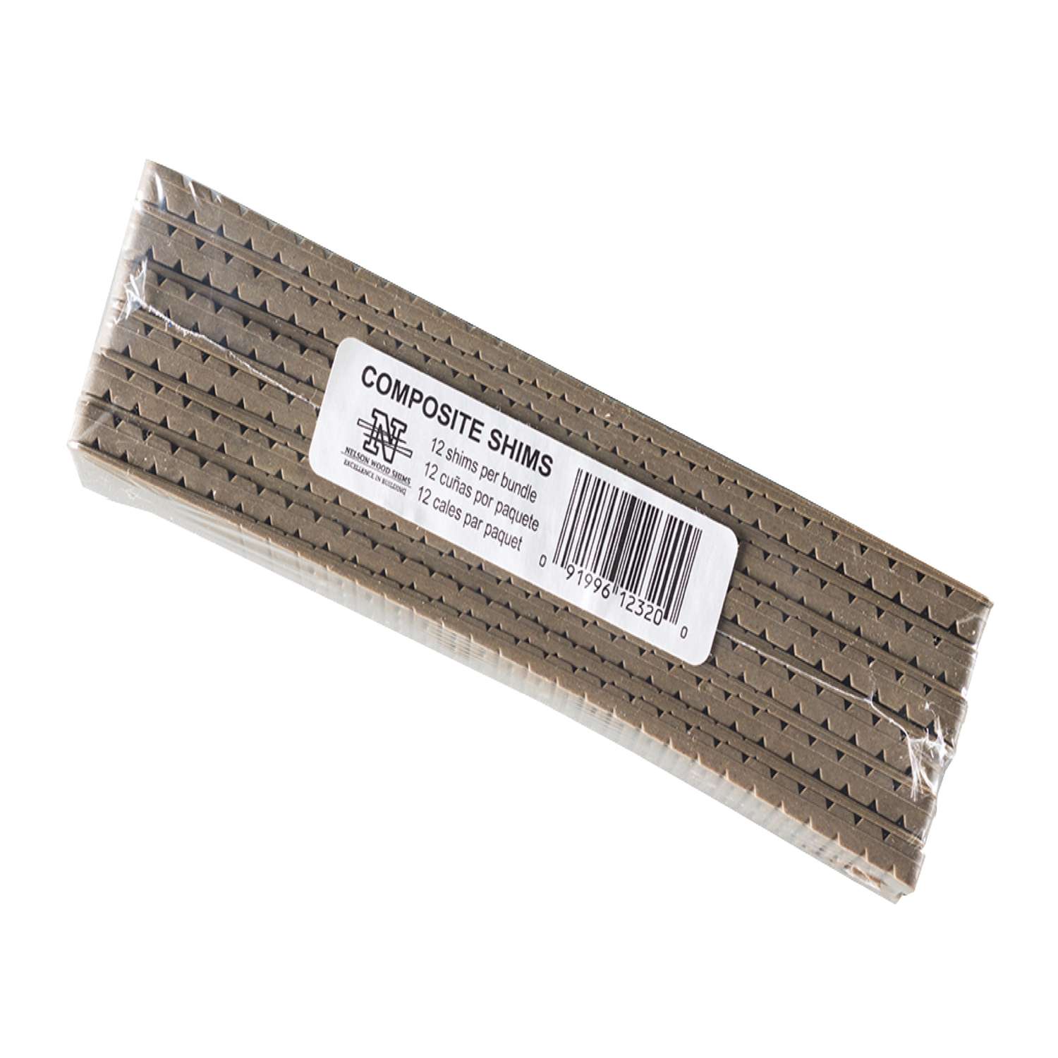 Nelson 1.5 in. W x 8 in. L Composite Shim 12 pk Ace Hardware