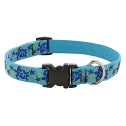 LupinePet Original Designs Multicolor Turtle Reef Nylon Dog Adjustable Collar