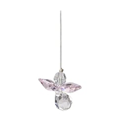 Woodstock Chimes Crystal Guardian Angel Rose Wind Chime