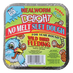 C&S Products Mealworm Delight Assorted Species Beef Suet Wild Bird Food 11.75 oz