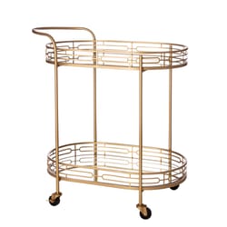 Glitzhome 30.75 in. H X 17 in. W X 27 in. D Bar Cart