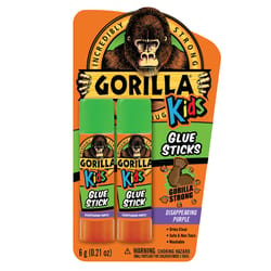 Gorilla Kids High Strength Glue Stick 2 pk
