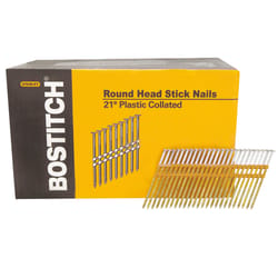 Stanley Bostitch 3-1/2 in. L X 10 Ga. Plastic Strip Hot-Dip Galvanized Framing Nails 21 deg 4,000 pk