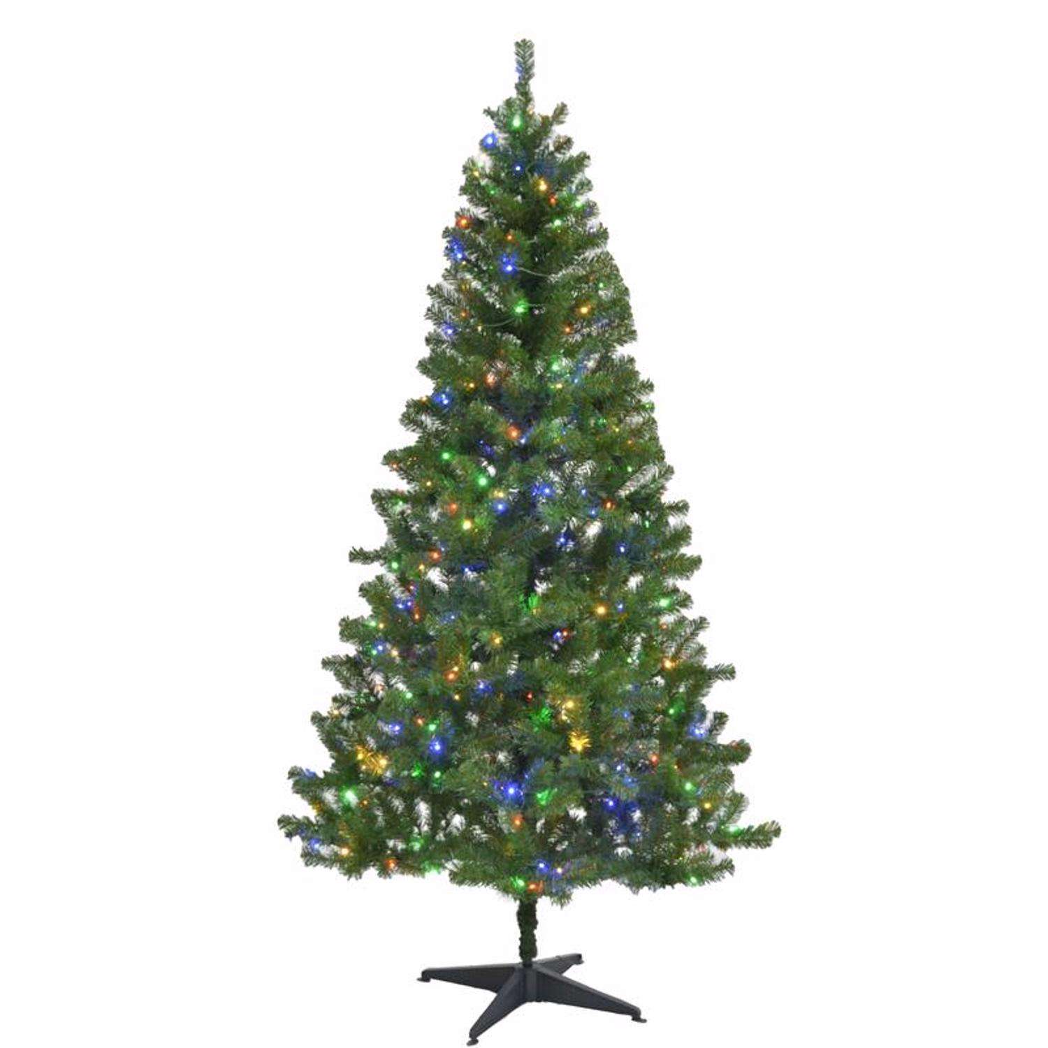 Celebrations 7' Pine Artificial Prelit Christmas Tree 400 LED Lights Ace Hardware