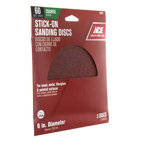 Ace 5 in. Aluminum Oxide Hook and Loop Sanding Disc 80 Grit Medium