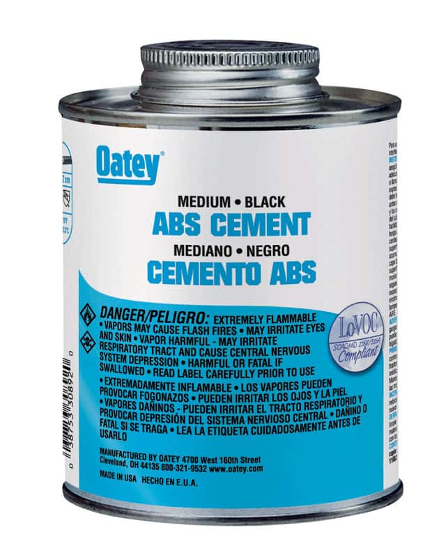 Oatey Black Cement For ABS 16 oz. Ace Hardware