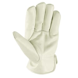 CRAFTSMAN Large White Leather Gloves, (1-Pair) in the Work Gloves  department at