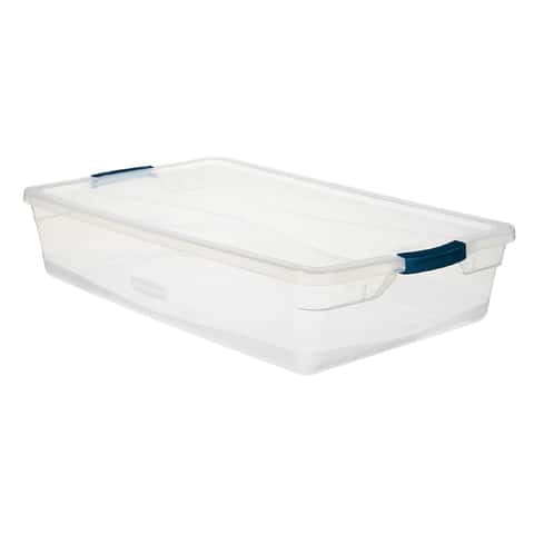 Rubbermaid Cleverstore 16 Quart Plastic Storage Tote Container with Lid (6  Pack), 1 Piece - Foods Co.