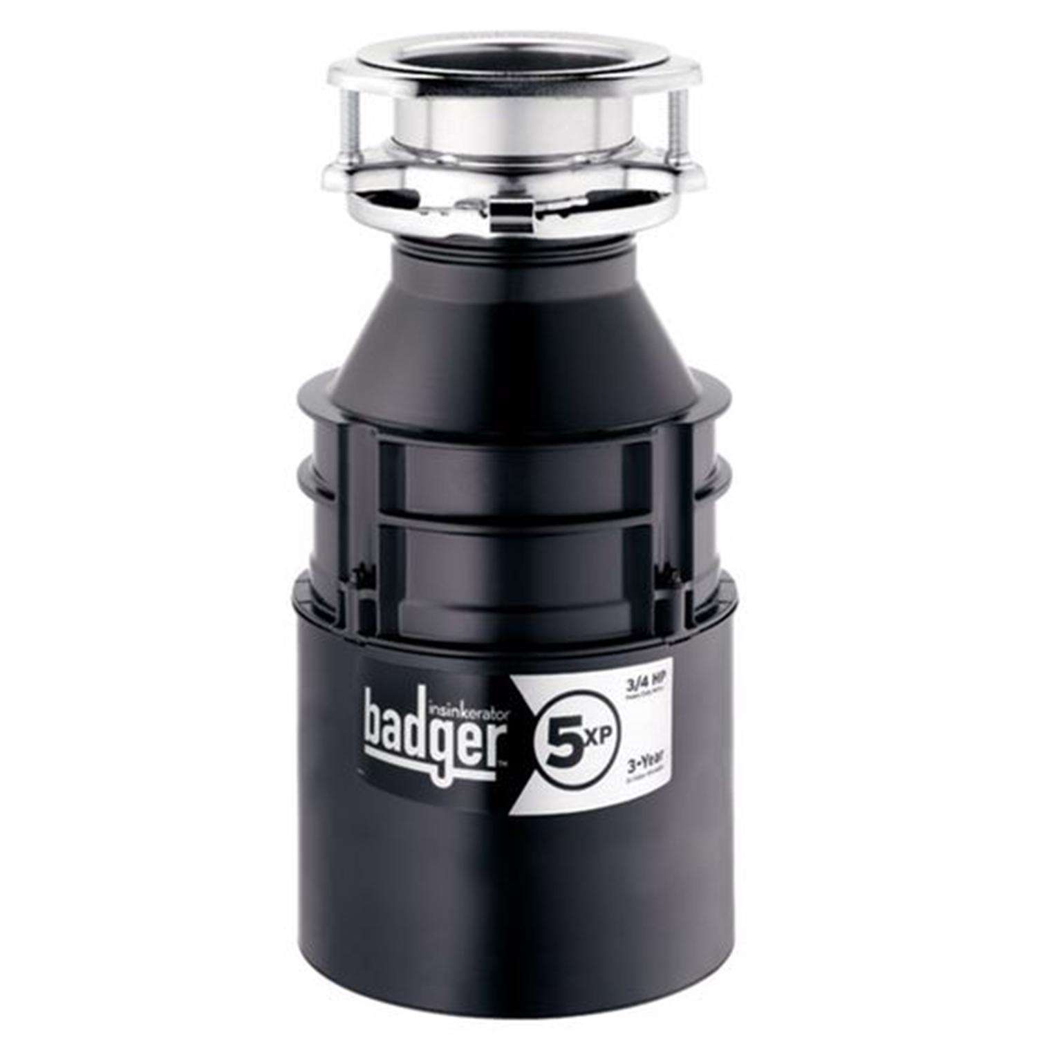 InSinkErator Badger 5XP 3/4 HP Continuous Feed Garbage Disposal Ace