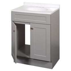 Zenna Home Single Gray Bathroom Vanity 24 in. W X 18 in. D X 35 in. H