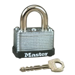 Master Lock 1-1/2 in. W Laminated Steel Warded Locking Warded Padlock