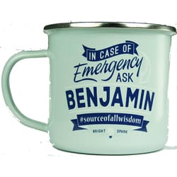 Top Guy Benjamin 14 oz Multicolored Steel Enamel Coated Mug 1 pk