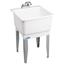 Mustee Utilatub 23 in. W X 25 in. D Single Polypropylene Laundry Tub