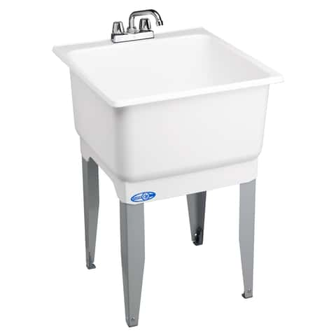 Bloom Laundry Cabinet R/Hand Sink White - Cooks Plumbing