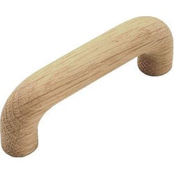Hickory Hardware Natural Woodcraft Traditional Bar Cabinet Pull 3 in. Unfinished Wood 1 pk