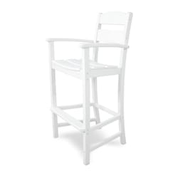 Ivy Terrace Classics White HDPE Frame Traditional Armchair