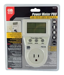 Gardner Bender Power Meter Pro Calculates kW-h, volts, amps, watts and HZ Energy Consumption Monitor