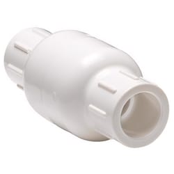 Homewerks 1-1/2 in. D X 1-1/2 in. D Solvent PVC Spring Loaded Check Valve