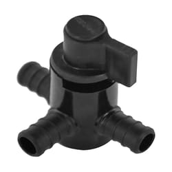 Flair-It Ecopoly 1/2 in. Crimp X 1/2 in. Crimp Plastic 3-Way Valve