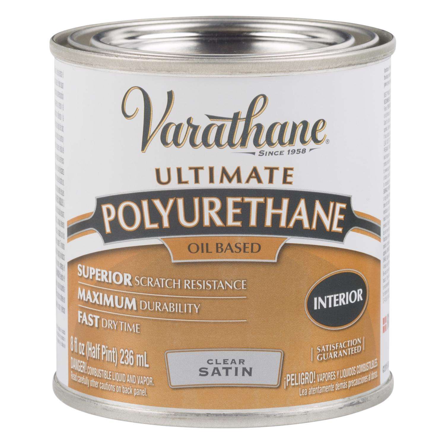 Varathane Ultimate Satin Clear OilBased Polyurethane 8 oz Ace Hardware