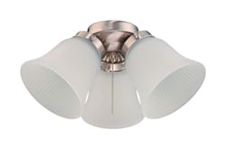 Westinghouse Brushed Nickel Brown Cluster Ceiling Fan Light Kit