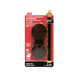 Ace 2 in. Aluminum Oxide Twist and Lock Surface Conditioning Disc 80 Grit Medium 3 pk