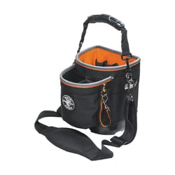 Klein Tools Tradesman Pro 5 in. W X 10 in. H Ballistic Nylon Tool Pouch 14 pocket Black/Orange 1 pc