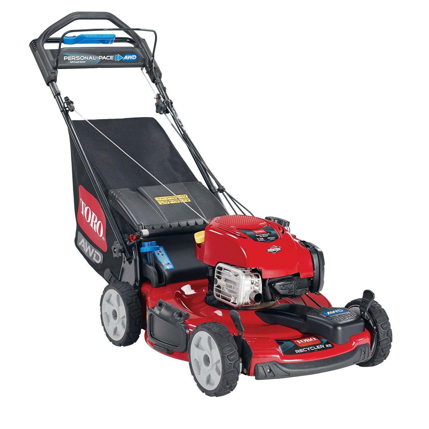 Toro Lawn Mowers Recycler Personal Pace 22 in. All-Wheel Drive Variable Speed Self-Propelled Gas Lawn Mower with Briggs & Stratton Engine 20353