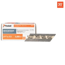 Paslode RounDrive 2-3/8 in. L Angled Strip Brite Framing Nails 30 deg 5000 pk