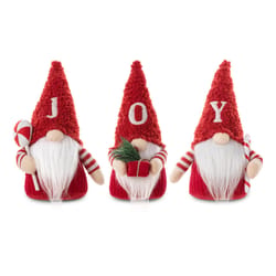 Glitzhome Multicolored Joy Gnome Table Decor 12.5 in.