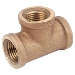 Anderson Metals 1-1/4 in. FPT 1-1/4 in. D FPT Red Brass Tee