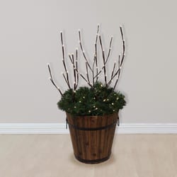 Celebrations LED Warm White Lighted Brown Twigs 32 in. Yard Decor