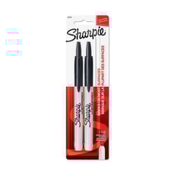 Sharpie Black Fine Tip Permanent Marker 2 pk