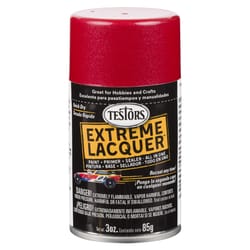 Testors Extreme Lacquer Gloss Revving Red Spray Paint 3 oz