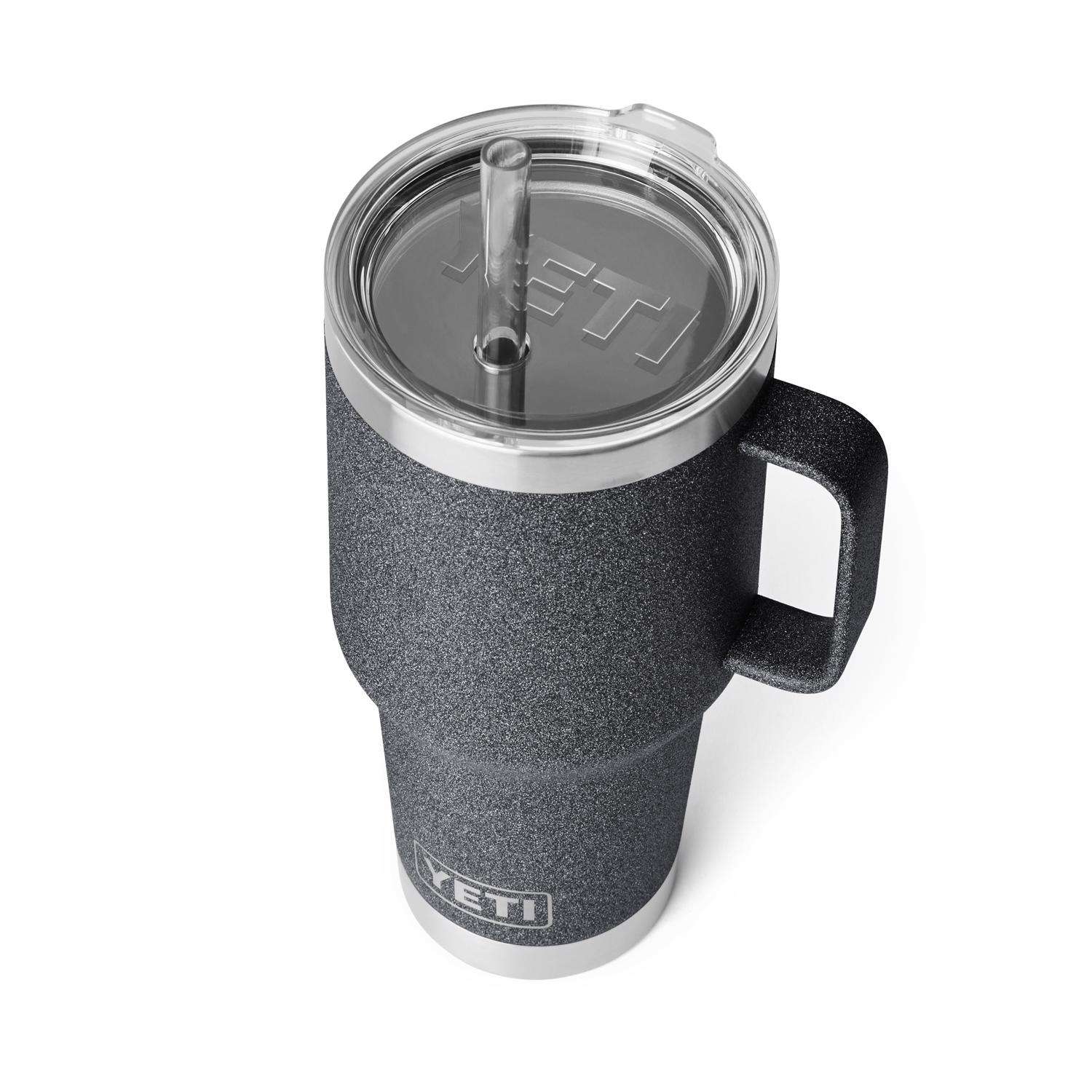 YETI Rambler 26-fl oz Stainless Steel Cup with Straw Lid at