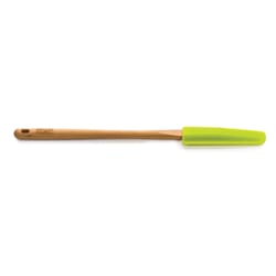 RSVP International Endurance Green/Brown Silicone/Wood Skinny Spatula