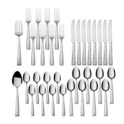 International Silver Loring Silver Stainless Steel Flatware Set 34 pc