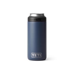 YETI Rambler 12 oz Navy BPA Free Colster Slim Can Insulator