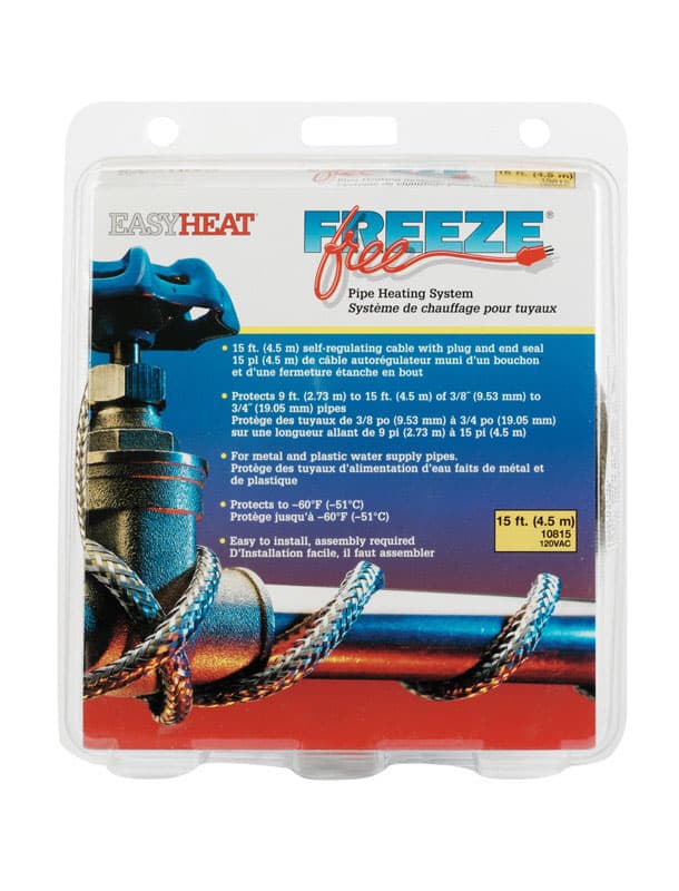 Easy Heat Freeze Free 15 ft. L Self Regulating Heating Cable For Water Pipe Uae Electronic uaeelectronic.com