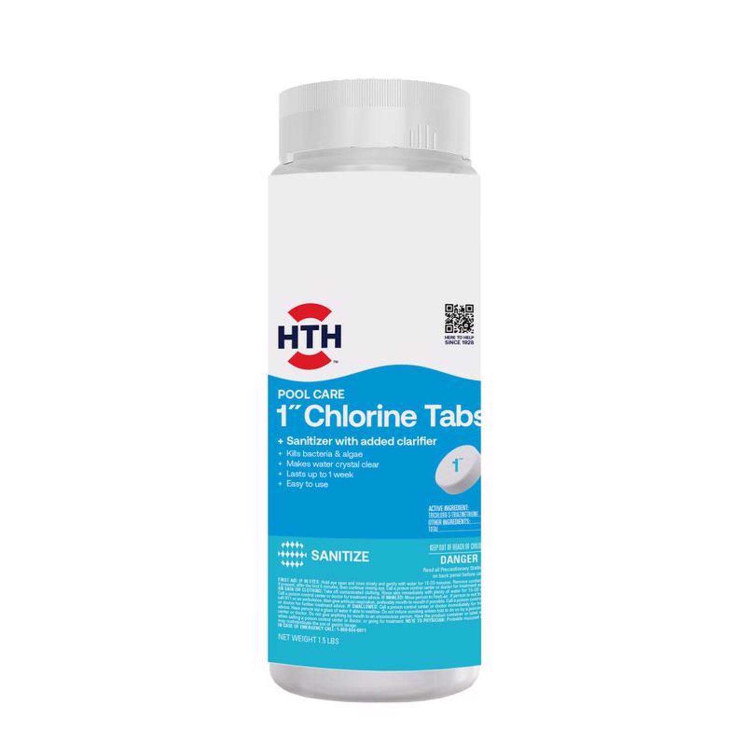 HTH Pool Care Tablet Chlorinating Chemicals 1.5 lb - Ace Hardware