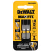 DeWalt Max Fit Slotted #8 X 1 in. L Screwdriver Bit Steel 2 pc