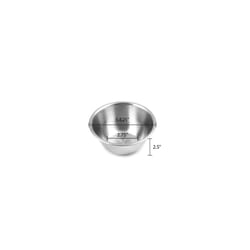 Fox Run 1/2 qt Stainless Steel Silver Mixing Bowl 1 pc