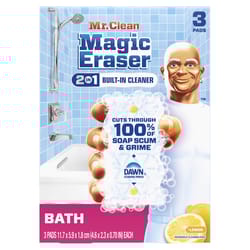 Mr. Clean Magic Eraser Non-Scratch Cleaning Pad For All Purpose 4.6 in. L 3 pk