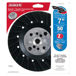 Diablo 7 in. D X 5/8 in. Aluminum Oxide Angle Grinder Conversion Kit 50 Grit 4 pk