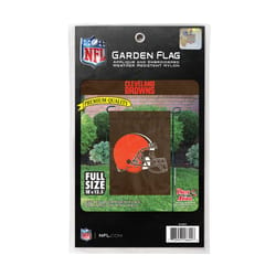 Party Animal Cleveland Browns Premium Garden Flag 18 in. H X 12.5 in. W