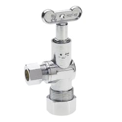 ProLine 5/8 in. Compression X 3/8 in. Compression Chrome Plated Angle Valve