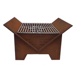 Mont Alpi 16 in. Charcoal/Wood Pellet Grill Rust