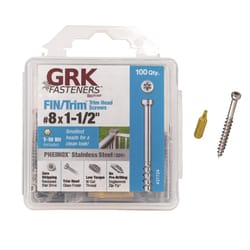 GRK Fasteners No. 8 X 1-1/2 in. L Star W-Cut Screws 100 pk