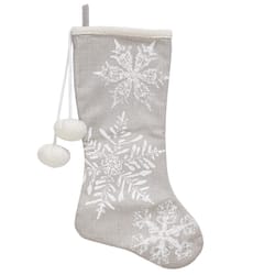 Dyno Snowflakes Snowflake Christmas Stocking 20 in.